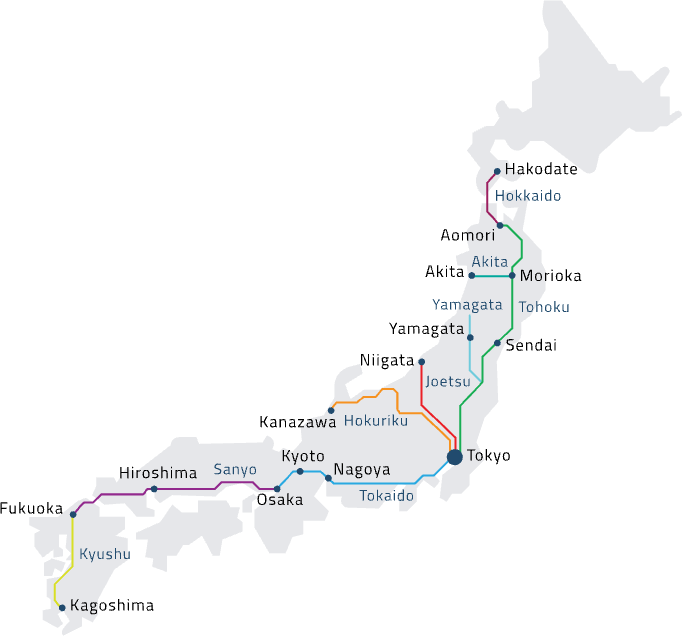 All train lines map